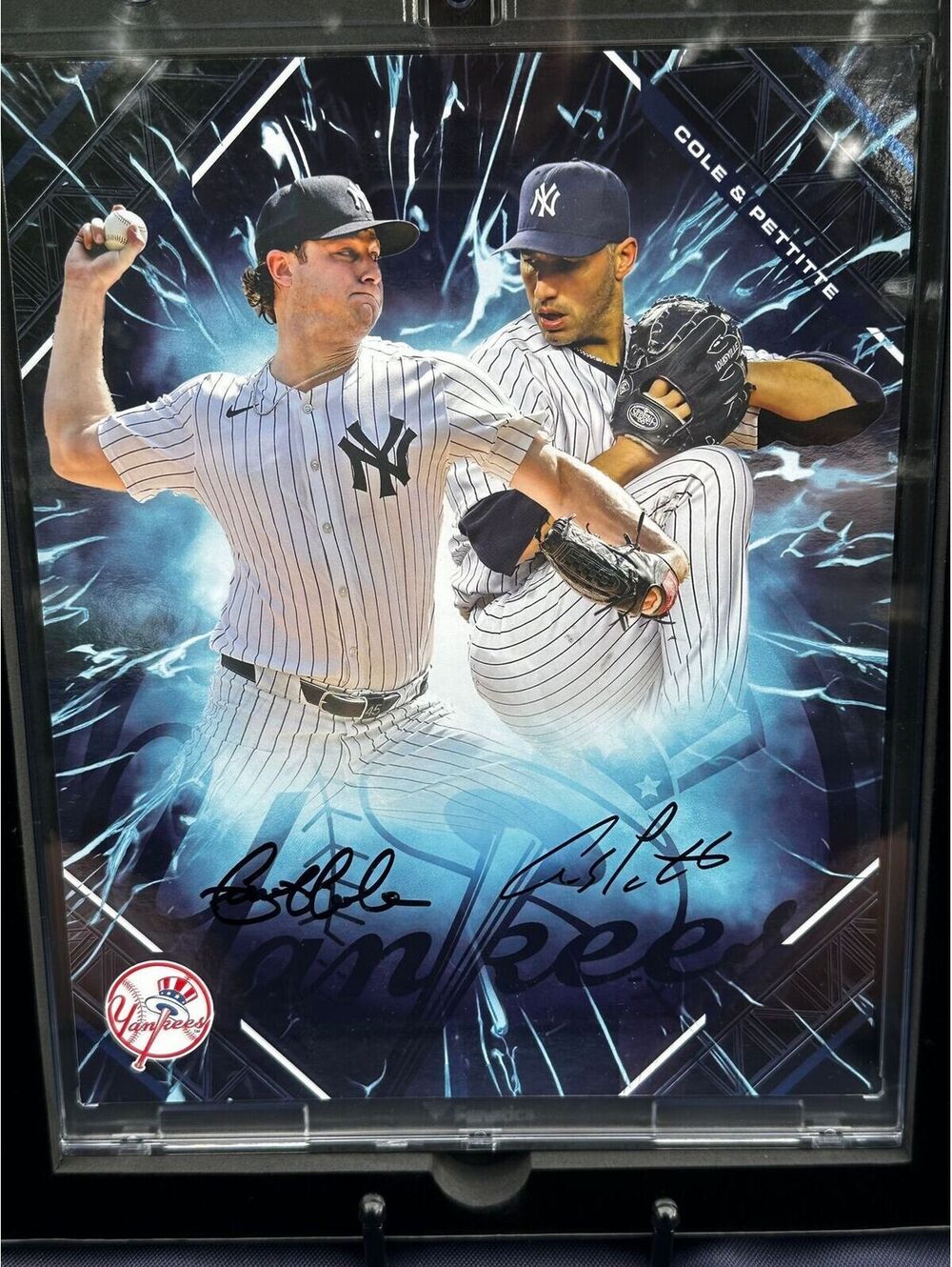 Andy Pettitte & Gerrit Cole New York Yankees Autographed Emanate 10/10 RARE